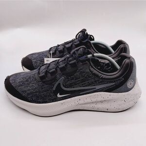Nike Zoom Winflo 8 Shield All Weather Running Shoes Mens Size 12 Black Grey